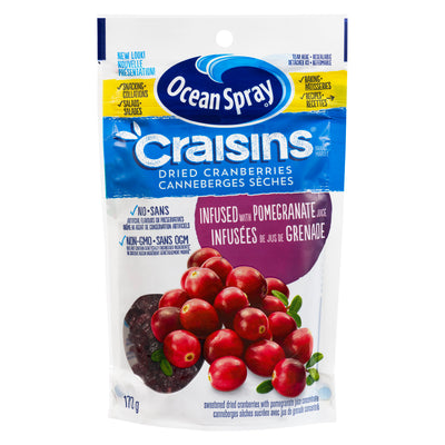 Ocean Spray Dried Cranberries With Pomegrante 170g - Shams Shopping Centre Ocean Spray