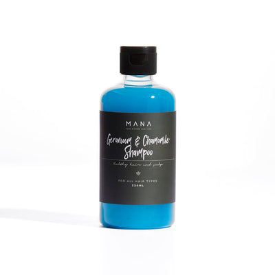 MANA Geranium & Chamomile Shampoo 220ml - Shams Shopping Centre Mana Beauty Spirit