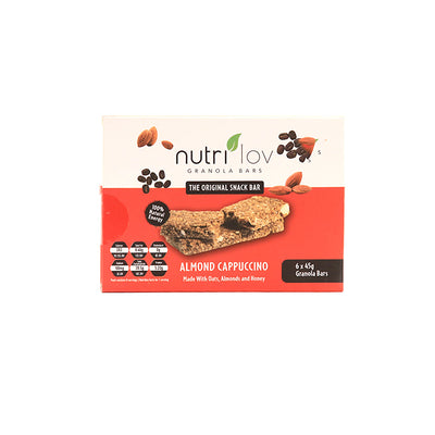Nutrilov Almond Cappuccino Granola Bar 6X40g - Shams Shopping Centre Nutrilov