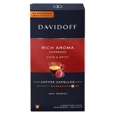 Davidoff Rich Aroma Espresso 9 Coffee Capsules 55g - Shams Shopping Centre Davidoff