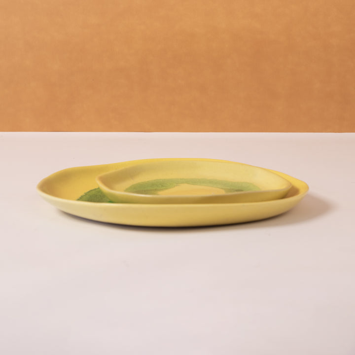 Tableware Yellow Spalsh 15" EW0083