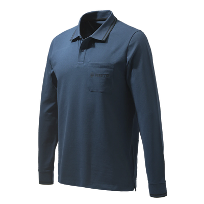 Beretta Airmesh Polo LS-MP451T13540521-Blue Nights - Shams Shopping Centre Beretta