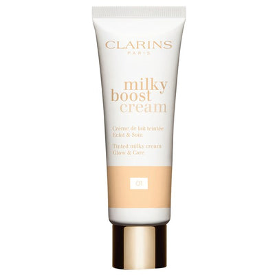 Clarins 01 Milky Boost Cream Foundation 45ml - Shams Shopping Centre Clarins