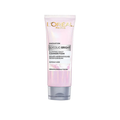 Loreal Innovation Glycolic-Bright Daily Cleanser Foam 100ml - Shams Shopping Centre Loreal