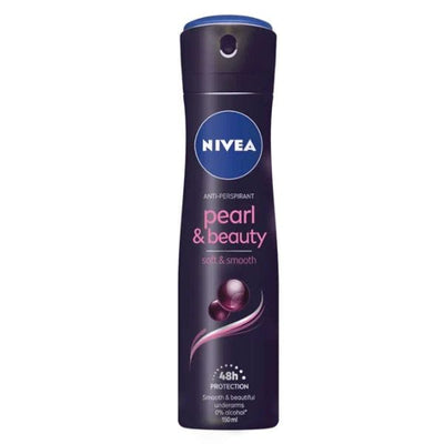 Nivea Pearl & Beauty Black Pearls Women Body Spray 150ml - Shams Shopping Centre Nivea