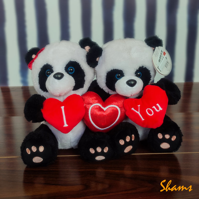 Keel Toys 20CM Hugging Pipp The Panda With Hearts