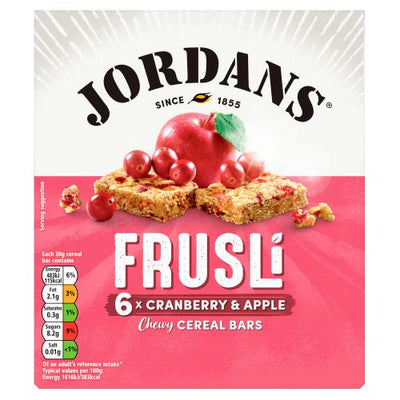 Jordans Frusli Cranberries & Apple Bar 6X30g - Shams Shopping Centre Jordans