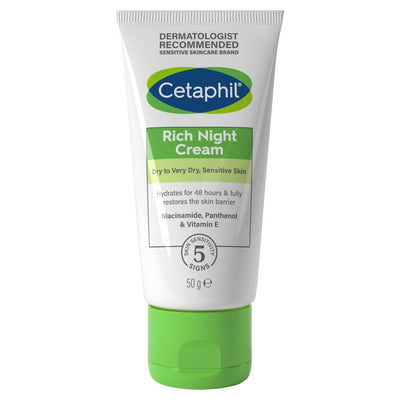 Cetaphil Rich Night Dry To Very Dry Skin Cream 50g - Shams Shopping Centre CETAPHIL
