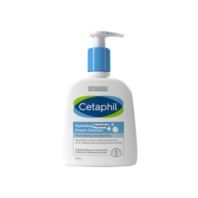 Cetaphil Hydrating Foaming Cream Cleanser 236ml - Shams Shopping Centre Cetaphil