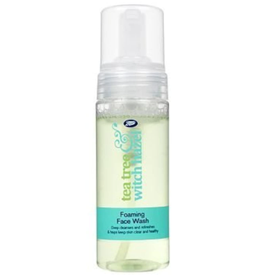 Boots Tea Tree Witch Hazel Foaming Face Wash 150ml - Shams Shopping Centre Boots