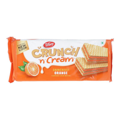 Tiffany Crunch & Cream Orange Waffers 153g - Shams Shopping Centre Tiffany