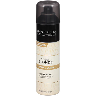 J/F Sheer Blond Crystal Clear Hairspray 241g - Shams Shopping Centre John Frieda