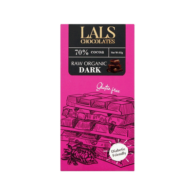 Lals Chocolate 70% Cocoa Intense Dark 85g - Shams Shopping Centre Lals