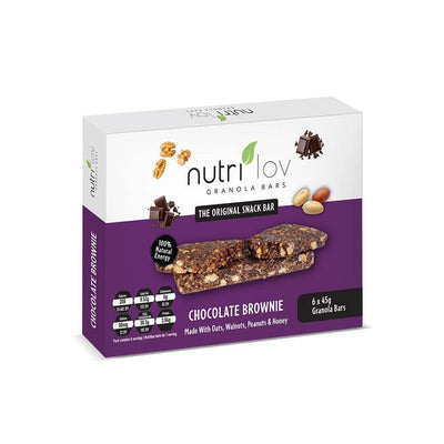 Nutrilov Chocolate Brownie Granola Bar 6X40g - Shams Shopping Centre Nutrilov