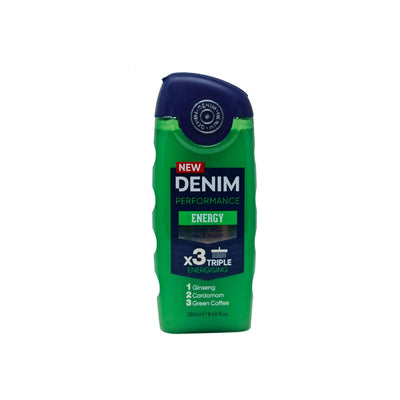 Denim Performance Energy Body & Face Wash 250ml - Shams Shopping Centre Denim