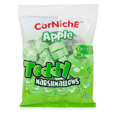 CorNiche Teddy Apple Fat Free Marshmallows 70g - Shams Shopping Centre CorNiche