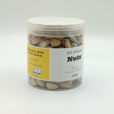 All About Nuts Pistachio With Shell Salted 250g - Shams Shopping Centre All About Nuts