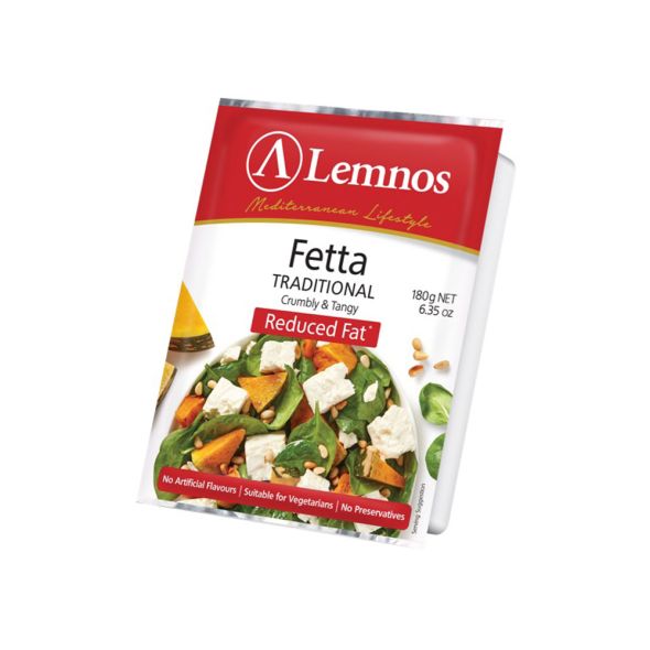 Lemnos Reduced Fat Fetta Cheese 180g