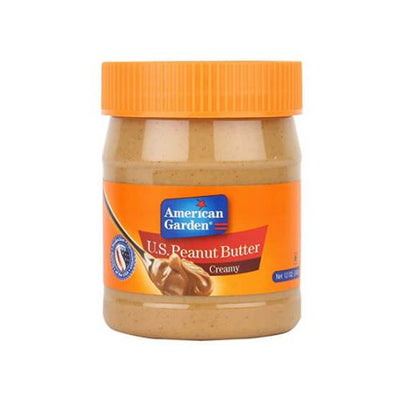 American Garden Peanut Butter Creamy 340g - Shams Shopping Centre American Garden