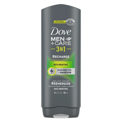 Dove Men +Care Recharge With Menthol Body Wash 532ml - Shams Shopping Centre Dove