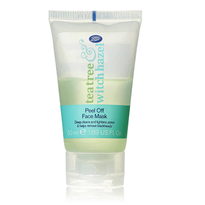 Boots Tea Tree and & Witch Hazel Peel Off Face Mask 50ml - Shams Shopping Centre Boots