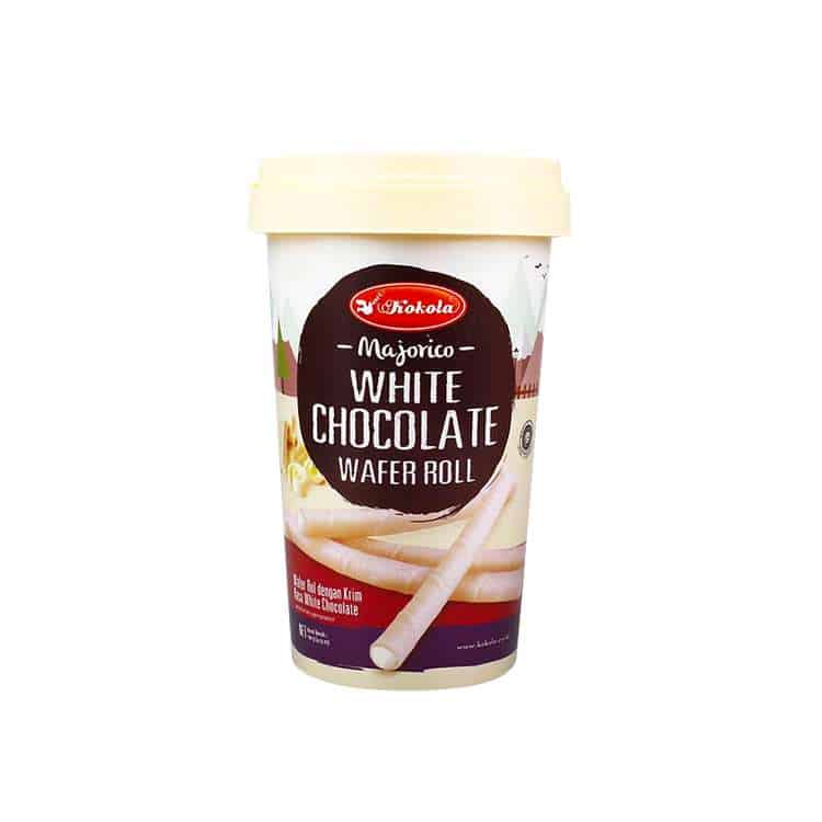 Majorico Wafer Roll White Chocolate 120g