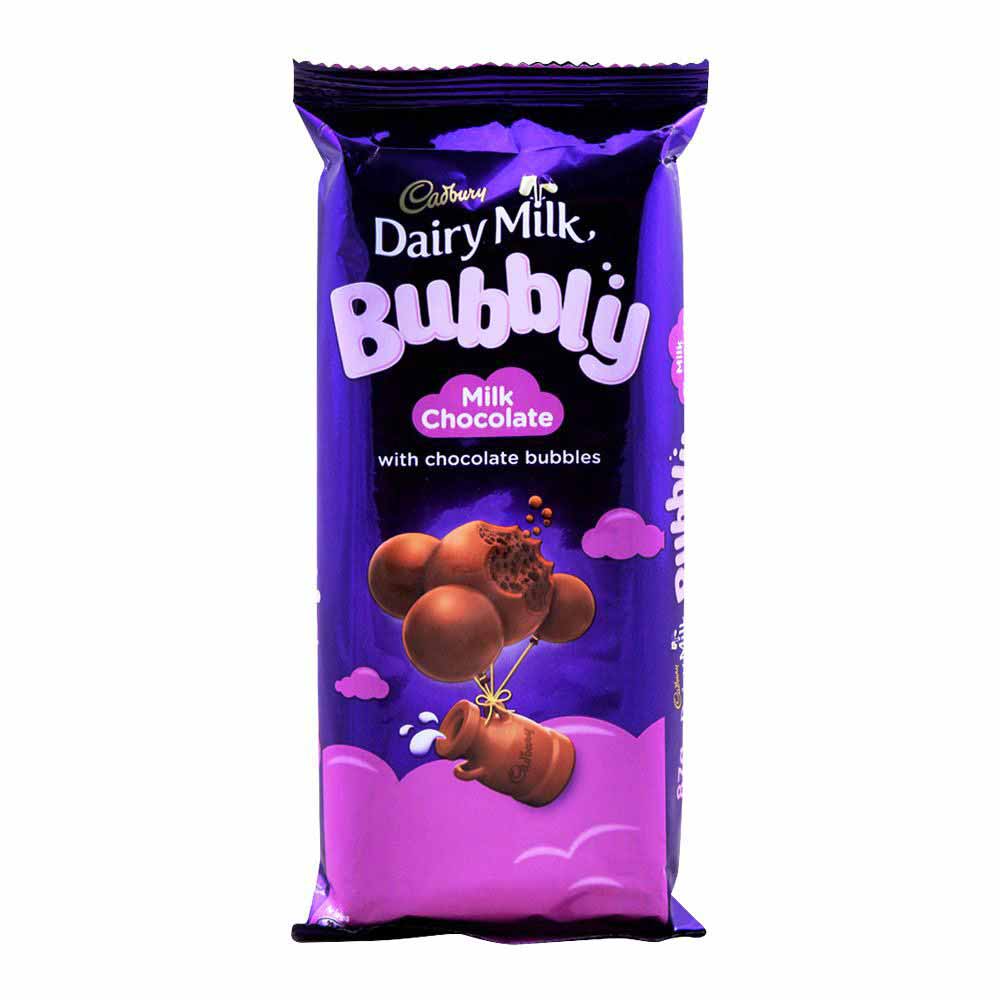 Cadbury Dairy Milk Bubbly Milk Chocolate 87g Shams Shopping Centre
