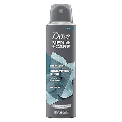 Dove Men +Care Eucalyptus +Birch Deo Body Spray 107g - Shams Shopping Centre Dove