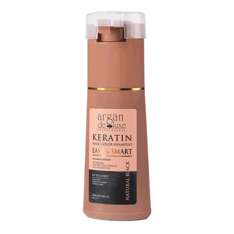 Argan De Luxe Keratin Easy & Smart Natural Black Shampoo 200ml