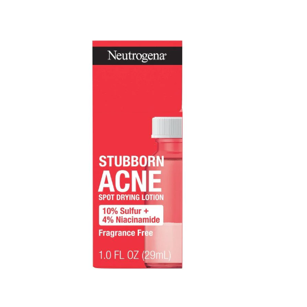 Neutrogena Stubborn Acne Spot Drying Lotion 10% Sulful + 4%  Niacinamide 29ml