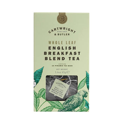 Cartwright & Butler Whole Leaf English Breakfast Blend Tea 15 Tea Bags - Shams Shopping Centre Cartwright & Butler