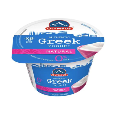 Olympas Greek Yogurt Natural 0% Fat 150g - Shams Shopping Centre Olympas