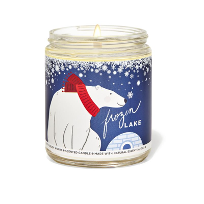 BBW Frozin Lake Scented 1 Wick Candle 198g - Shams Shopping Centre Bath & Body Works