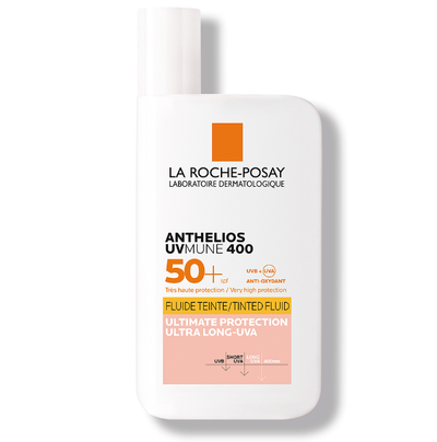 LA Roche-Posay Innovation Anthelios Fluide Teinte UVMUNE 400 50+SPF Protection Ultime 50ml - Shams Shopping Centre La Roche-Posay