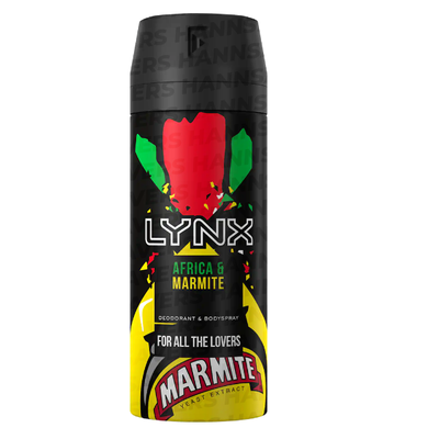 LYNX Africa & Marmite Body Spray 150ml - Shams Shopping Centre LYNX