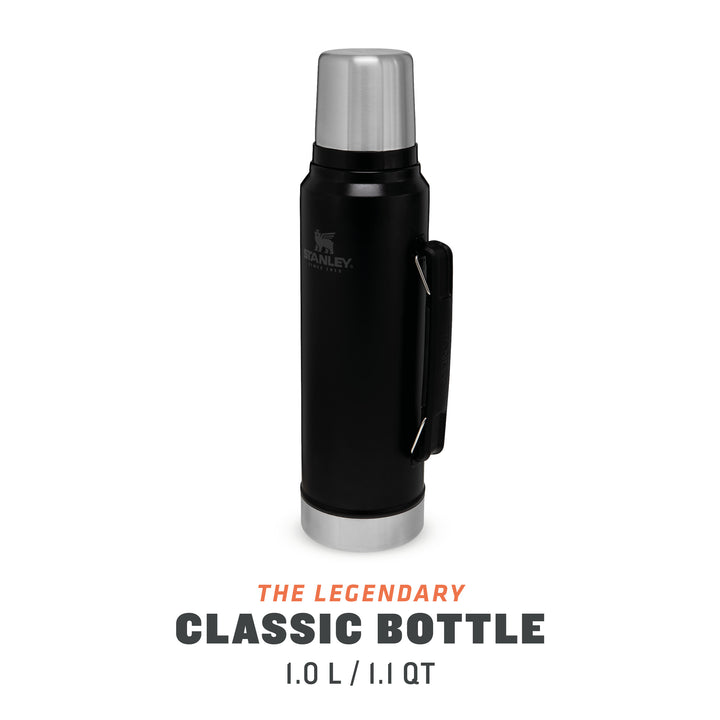 Stanley Classic Legendary Bottle | 1L | Matte Black Pebble