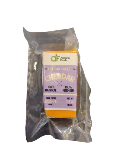 Arizona Fields Artisan Cheese Yellow Cheedar 100g - Shams Shopping Centre Arizona Fields