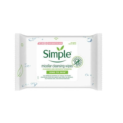 Simple Micellar Cleansing Wipes 25pcs - Shams Shopping Centre Simple