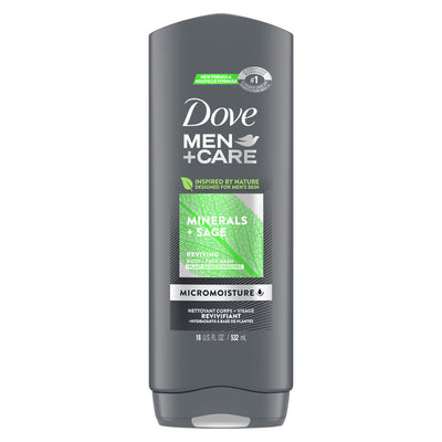 Dove Men +Care Minerals +Sage Reviving Body Wash 532ml - Shams Shopping Centre Dove