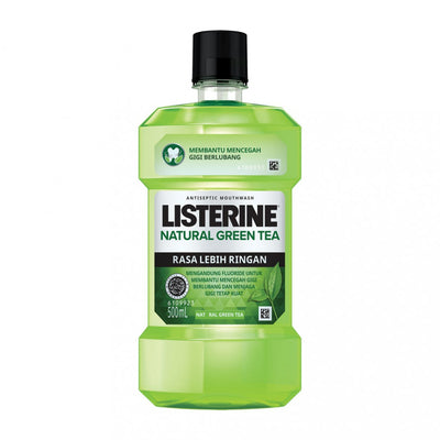 Listrine Natural Green Tea Mouth Wash 500ml - Shams Shopping Centre Listerine