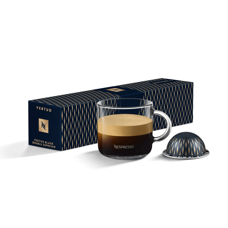 Nespresso Festive Black Double Espresso 85% Pods 100g