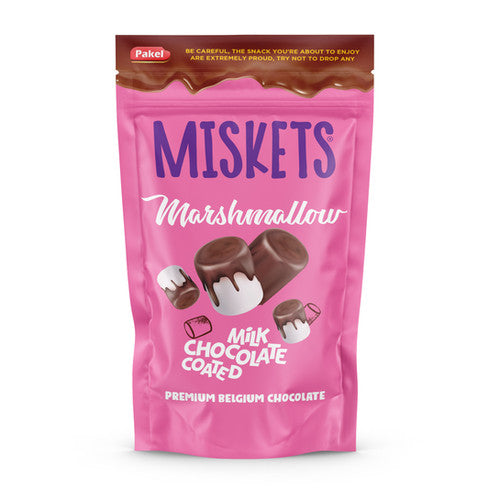 Pakel Miskets Milk Chocolate Coated Marshmellow 100g