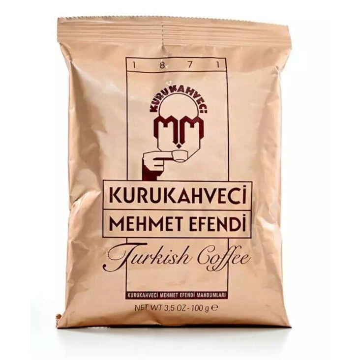 Kurukahveci Mehmet Efendi Ground and Roasted Turkish Coffee 100g ...