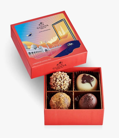 Godiva Heritage 4p Gift Box - Shams Shopping Centre Godiva