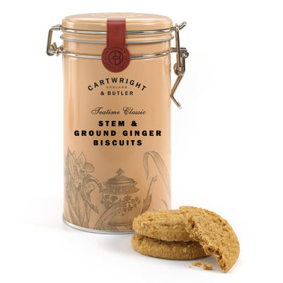 Cartwright & Butler Stem Ginger Biscuits in Tin 200g - Shams Shopping Centre Cartwright & Butler