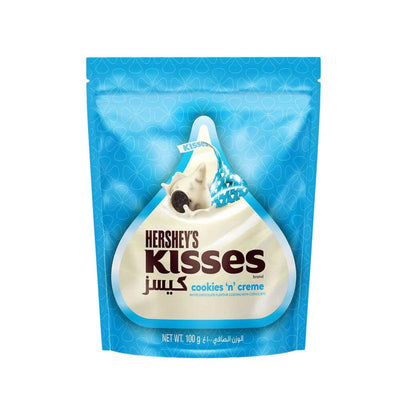 Hershey's Kisses Cookies N Creme Chocolate 100g - Shams Shopping Centre Hersheys