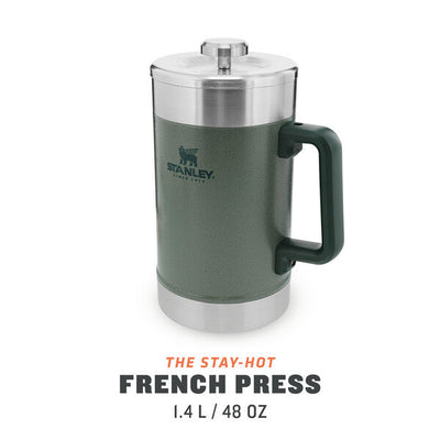 Stanley Stay Hot French Press 48oz 10-02888-048 Hammertone Green - Shams Shopping Centre Stanley