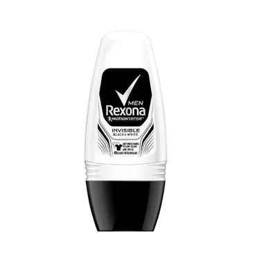 Rexona Men Invisible Dry Black+White Roll On 50ml - Shams Shopping Centre Rexona
