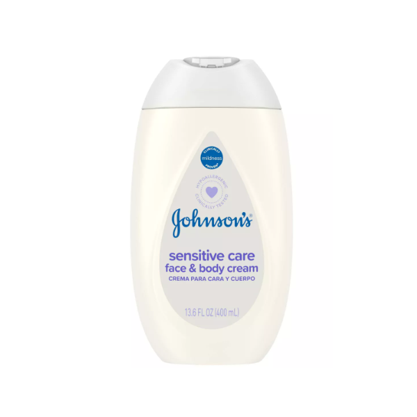 Johnson's Sensitive Care Face Body Cream 400ml – Shams Shopping