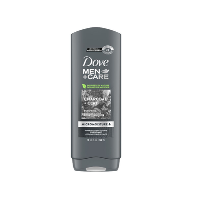 Dove Man +Care Charcoal +Clay Purifying Body Wash 532ml - Shams Shopping Centre Dove